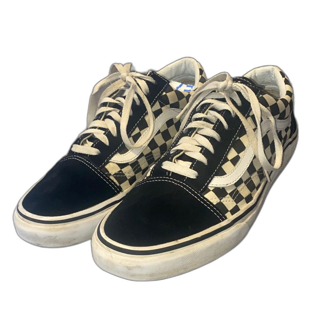 Vans Classic Checkered Sneakers • Men’s 11.5 • Black/White • Skate / Streetwear